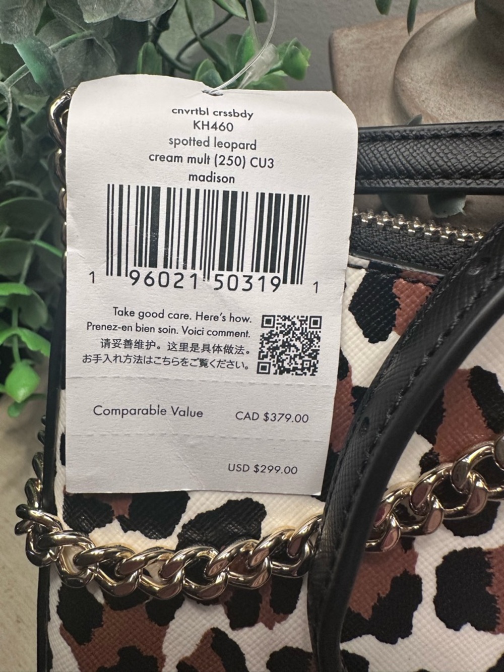 Kate Spade Madison Spotted Leopard Print Convertible Crossbody Bag - Picture 4 of 7